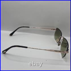 Tom Ford FT1355 28P Ethan Metal Shiny Rose Gold Gradient Green 53 mm Sunglasses