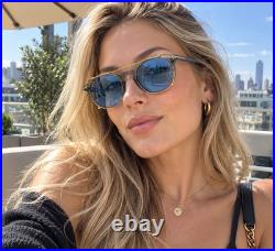Tom Ford FT5401 Round Sunglasses Blue Lenses Gold Frame 48? 21-145