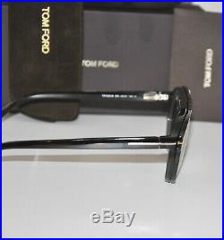 Tom Ford FT5533 55A Havana/Grey Fade Men's Eyeglasses With Clip On Sunglasses 49mm