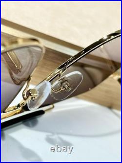 Tom Ford FT557 58 13-145 Metal Gold Frame Gradient Purple Lens Aviator Sunglass