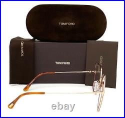 Tom Ford FT5630-B 053 Blonde Havana / Blue Block 56mm Eyeglasses TF5630-B