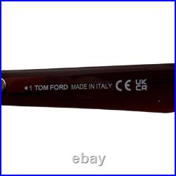 Tom Ford FT5881B Shiny Light Brown Blue Block Sunglasses 52mm 19mm 135mm