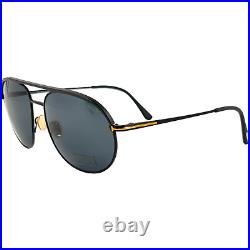 Tom Ford FT772 Gio Mens Metal Aviator Sunglass 02A Black 59-17 Italy