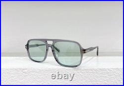 Tom Ford FT884 60 18-140 Shiny Gray Frame Aviator Men's Sunglasses