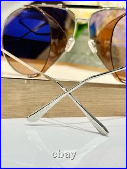 Tom Ford FT900 Jack02 62 11-140 Metal Frame Brown Lens Unisex Aviator Sunglasses