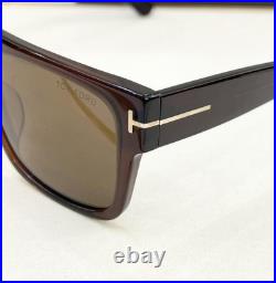 Tom Ford FT907 55 19-145 Shiny Brown Square Frame Unisex Adult Sunglasses Tom Ford FT907 55 19-145 Shiny Brown Square Frame Unisex Adult Sunglasses