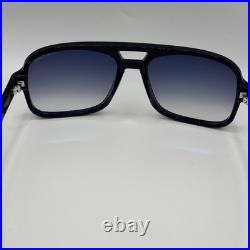 Tom Ford Falconer-02 FT0884 01B Sunglasses Black Frame Gray Lens With Case