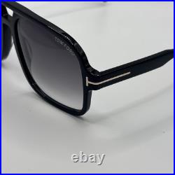 Tom Ford Falconer-02 FT0884 01B Sunglasses Black Frame Gray Lens With Case