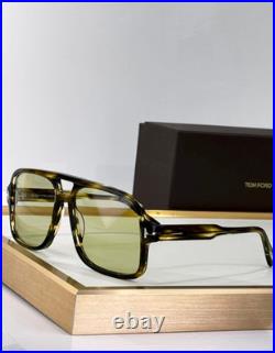 Tom Ford Falconer Sunglasses TF884 Havana/Green 60-18-140mm With Case New
