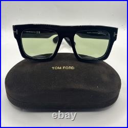 Tom Ford Fausto FT0711 01N Sunglasses Shiny Black 53mm New 100% Authentic