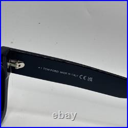 Tom Ford Fausto FT0711 01N Sunglasses Shiny Black 53mm New 100% Authentic