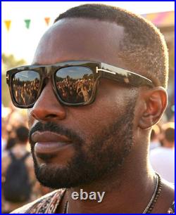 Tom Ford Fausto Tf711 01a Shiny Black With Grey Lens Authentic Sunglasses 53-20