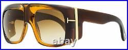Tom Ford Flared Sunglasses TF733 Gino 48F Brown Fade/Gold 60mm FT0733