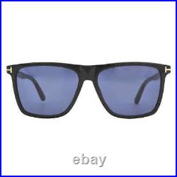 Tom Ford Fletcher Blue Browline Men's Sunglasses FT0832 01V 57 FT0832 01V 57