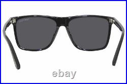 Tom Ford Fletcher TF832-N 01A Sunglasses Men's Shiny Black/Smoke Lenses 57mm