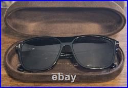 Tom Ford Frances TF1081-N ECO 01D Shiny Black Smoke Polarized 58mm Sunglasses