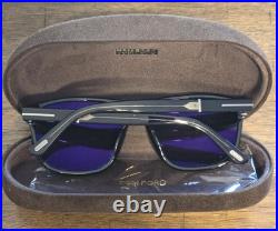 Tom Ford Frances TF1081-N ECO 01D Shiny Black Smoke Polarized 58mm Sunglasses
