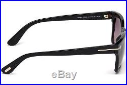 Tom Ford Frederik TF 494 01B Black Sunglasses Gradient Smoke Lens Authentic NEW
