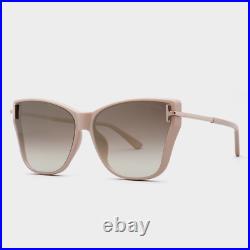 Tom Ford Ft0808-k/s 72g Beige Pink Gold Womens Oversize Sunglasses Made In Italy