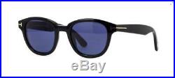 Tom Ford GARETT TF 538 01V Black Sonnenbrille Sunglasses Blue Lens Size 49