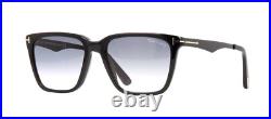 Tom Ford GARRETT FT 0862 Shiny Black/Grey Blue Shaded (01B) Sunglasses