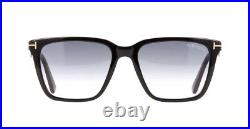 Tom Ford GARRETT FT 0862 Shiny Black/Grey Blue Shaded (01B) Sunglasses