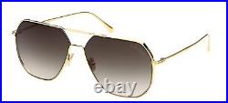 Tom Ford GILLES-02 FT 0852 men Sunglasses GOLD/GREY BEIGE SHADED 61/14/145
