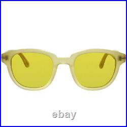 Tom Ford Garett TF 538 59E Yellow Plastic Square Sunglasses Yellow Lens