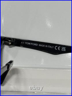 Tom Ford Garrett TF862 01B Black Acetate Unisex Gray Gradient Sunglasses 56mm