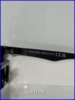 Tom Ford Garrett TF862 01B Black Square Acetate Gradient Tint Sunglasses 54mm
