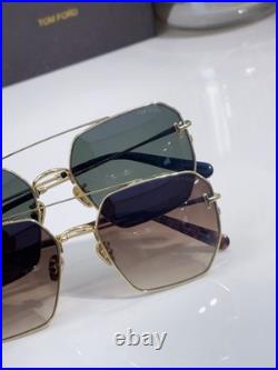Tom Ford Geometric Aviator Sunglasses FT1249-k SIZE61-16-145