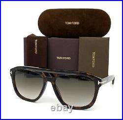 Tom Ford Gerrard FT0776 52B Dark Havana / Gradient Smoke 56mm Sunglasses TF0776