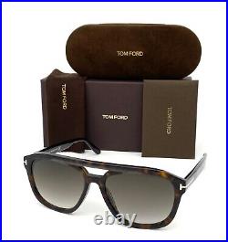 Tom Ford Gerrard FT0776 52B Dark Havana / Gradient Smoke 58mm Sunglasses TF0776