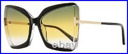 Tom Ford Gia Sunglasses TF766 03B Black/Gold 63mm FT0766