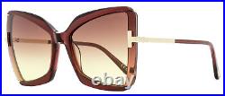 Tom Ford Gia Sunglasses TF766 69T Bordeaux/Gold 63mm FT0766