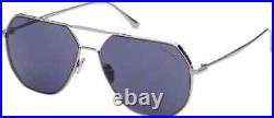 Tom Ford Gilles-02 TF852 14V Silver Metal Aviator Sunglasses Frames 59-14-145