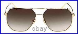 Tom Ford Gilles-02 TF852 30B Gold Metal Aviator Sunglasses Frames 59-14-145