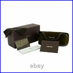 Tom Ford Gino FT-0733-01A Unisex Sunglasses Black Gold Oversized Square Gray 3N