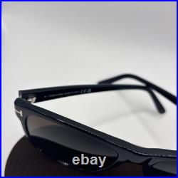 Tom Ford Giulio 59mm FT0698 01J Black/Brown Men's Sunglasses