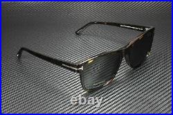 Tom Ford Giulio FT0698 52D Shiny Dk Havana Smoke Polarized 59mm Men's Sunglasses