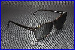 Tom Ford Giulio FT0698 52D Shiny Dk Havana Smoke Polarized 59mm Men's Sunglasses
