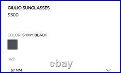 Tom Ford Giulio TF698 02V Suns Matte Blk Brand New MSRP $390 Sold Out Now $140