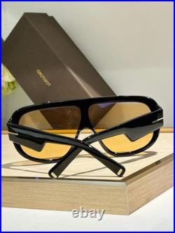 Tom Ford Glossy Black Frame Brown Lens Sunglasses 71 7-120