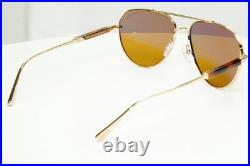 Tom Ford Gold Pilot Sunglasses Metal Mens Brown Andes TF 670 28E FT0670