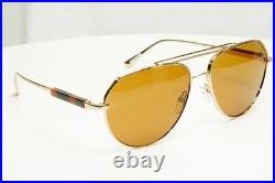 Tom Ford Gold Pilot Sunglasses Metal Mens Brown Andes TF 670 28E FT0670
