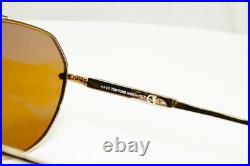 Tom Ford Gold Pilot Sunglasses Metal Mens Brown Andes TF 670 28E FT0670