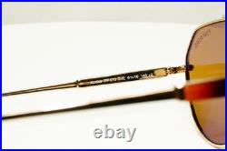 Tom Ford Gold Pilot Sunglasses Metal Mens Brown Andes TF 670 28E FT0670