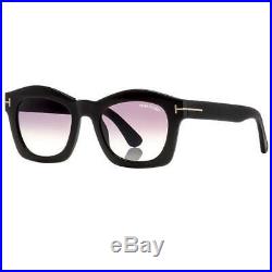 Tom Ford Greta Sunglasses Black withPurple Gradient Lens Women FT0431-01Z