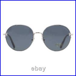 Tom Ford Grey Round Unisex Sunglasses FT0966-K 16A 58 FT0966-K 16A 58