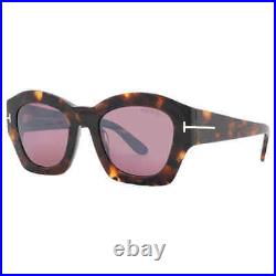 Tom Ford Guilliana Bordeuax Mirror Cat Eye Ladies Sunglasses FT1083 52T 52